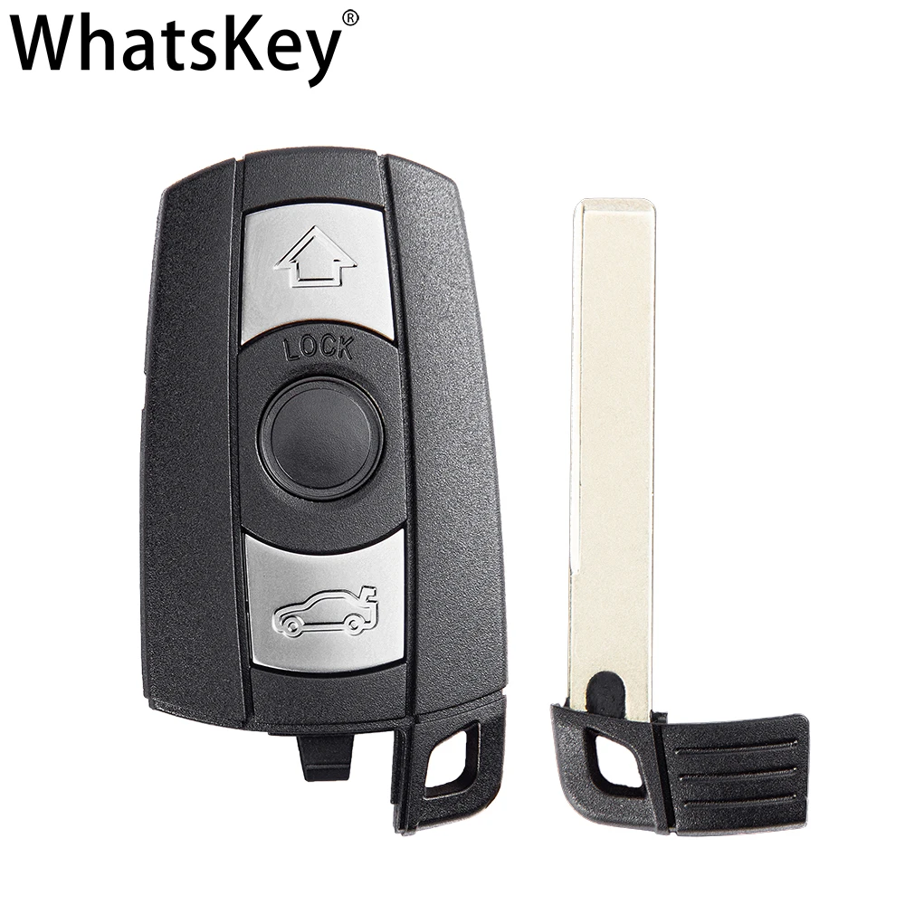 

WhatsKey 3 Button Remote Key Shell Smart Case For BMW 1 3 5 6 Series E60 E70 E71 E72 E82 E87 E88 E89 E90 E91 E92 X5 X6 auto key