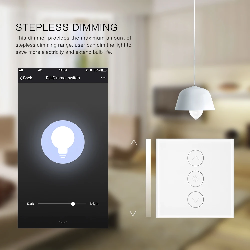 Затемняемый wifi сенсорный датчик диммер СВЕТОДИОДНЫЙ индикатор переключателя стеклянная стена 220 В Совместимость с Amazon Alexa/Google Home/IFTTT