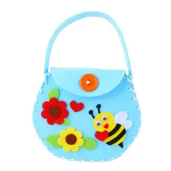 Bolsa no tejida de colores vivos, paquete de Material inofensivo hecho a mano para talleres manuales, DIY, 1 paquete