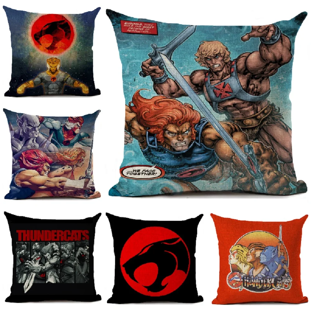Thundercats Cushion Cover Cartoon Printed Linen Pillow Cover Home Decoration Living Room Sofa Throw Pillows 4545 Decor Pillow