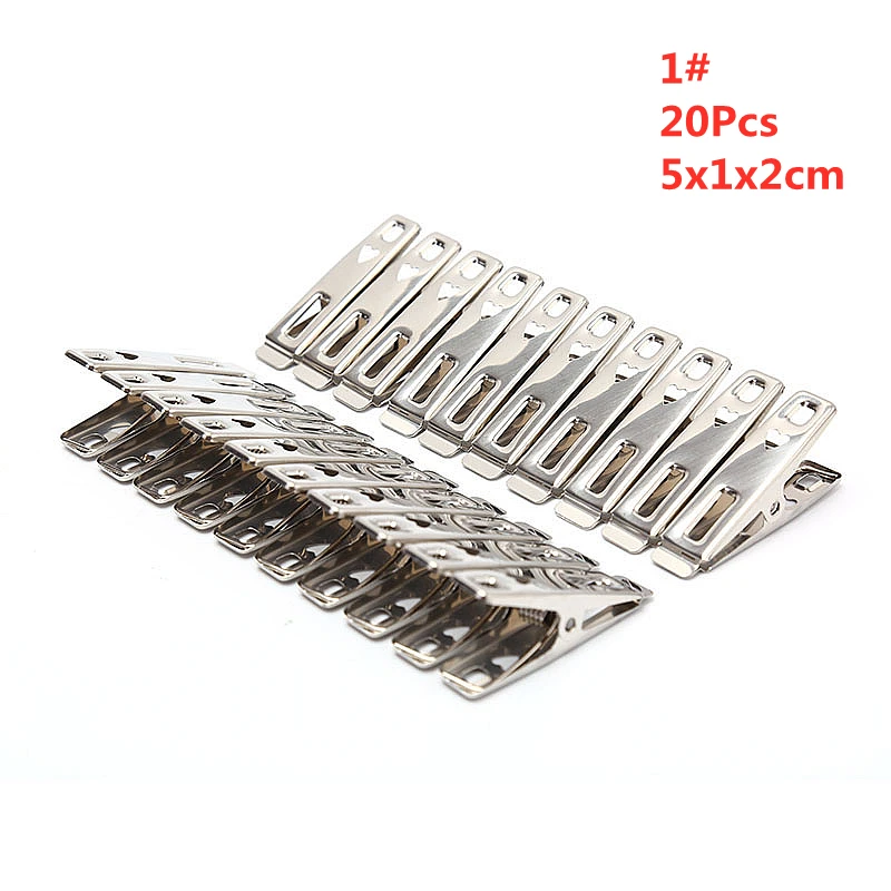 60 Pièces Pince a Linge Acier INOX, Pinces à Linge en Acier Inoxydable, Epingle a Linge, Pince à Linge INOX Metal - 5 cm - Electroménager