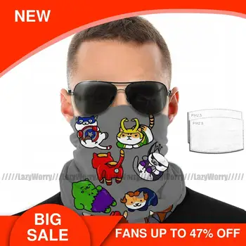 

Superhero Mouth Face Mask Atsume Assemble Facial Mask with 2 Filters Pretty Kawai Adult Mask