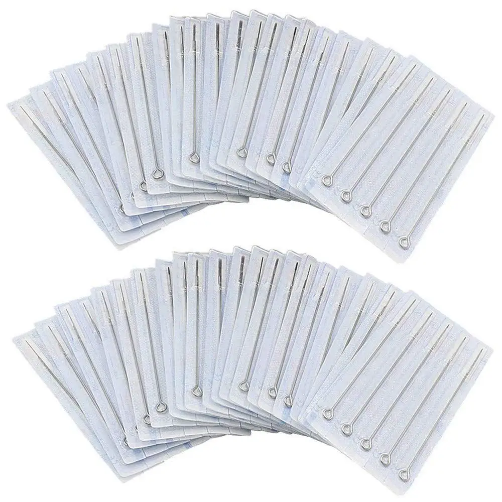 Agujas de tatuaje de delineador redondo, suministros de tatuaje de 0,35mm, 1/3/5/7/9/11/13/14/15RL, gran oferta