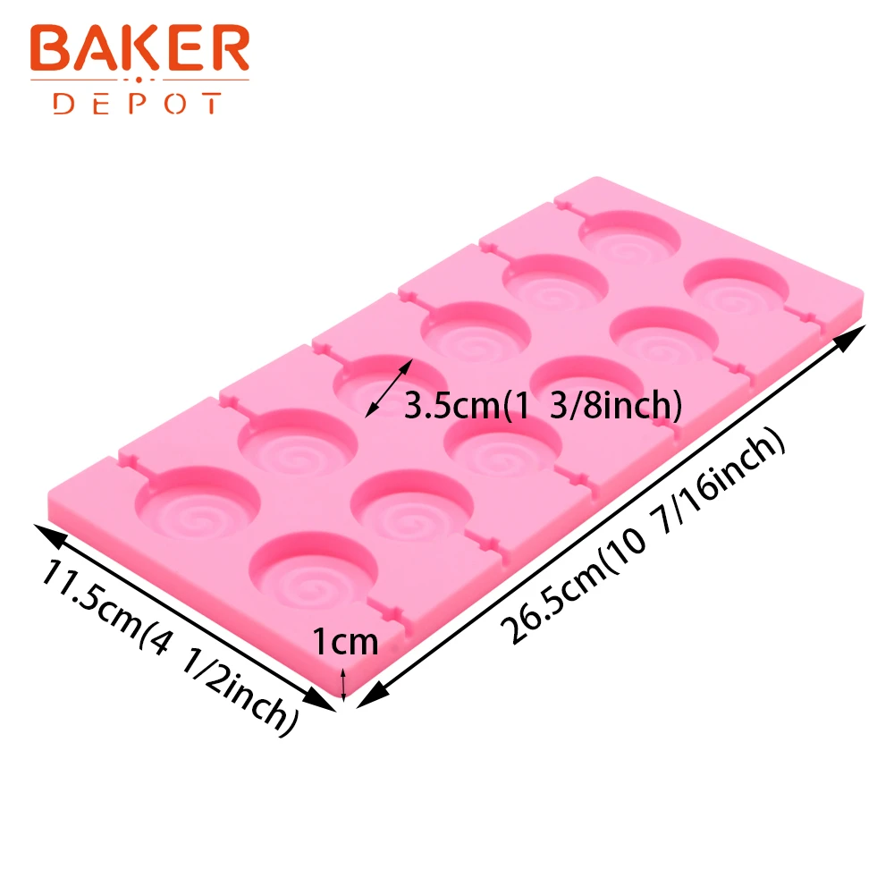 BAKER DEPOT силиконовая форма для леденца круглая Конфета шоколадная форма для торта Печенье Кондитерские изделия инструмент для выпечки 12 полости