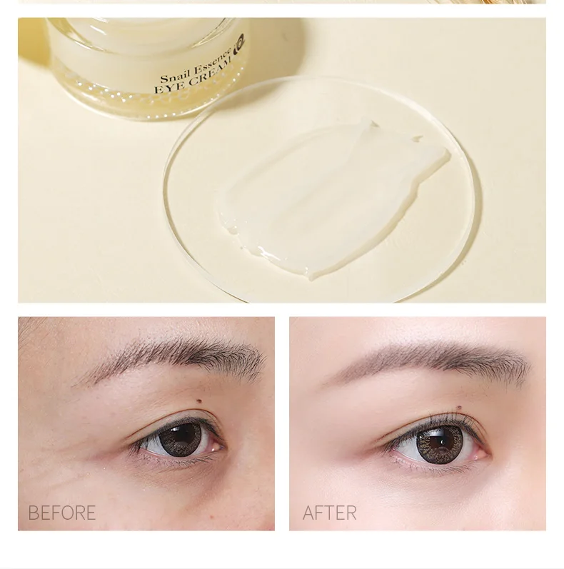 Snail Anti Aging Eye Cream Essence Deep Hydrating Against PuffinessFade Fine Lines Dark Circle Eye Bags Nourishing Eye Skin Care