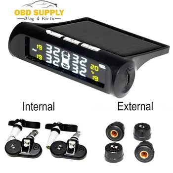 

2019 Solar Power TPMS Wireless Tire Pressure Monitoring System for Car SUV MINI BUS Safe Drive with TPMS