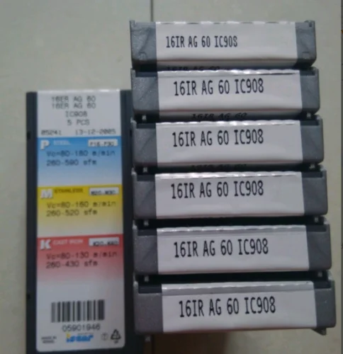 ISCAR 10 шт. твердосплавная вставка 16IR AG 60 IC908