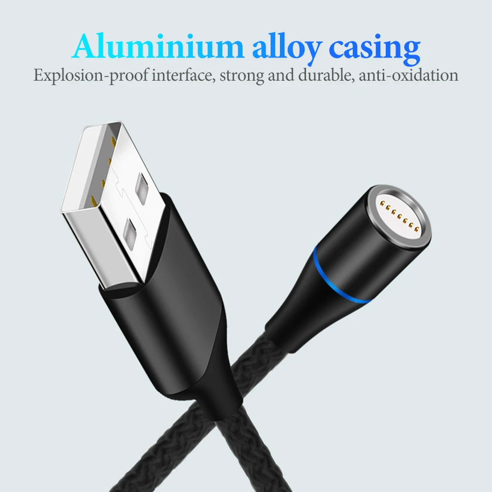 Магнитный кабель Micro USB Type C для Samsung Galaxy Xiaomi Android провод быстрой зарядки и передачи