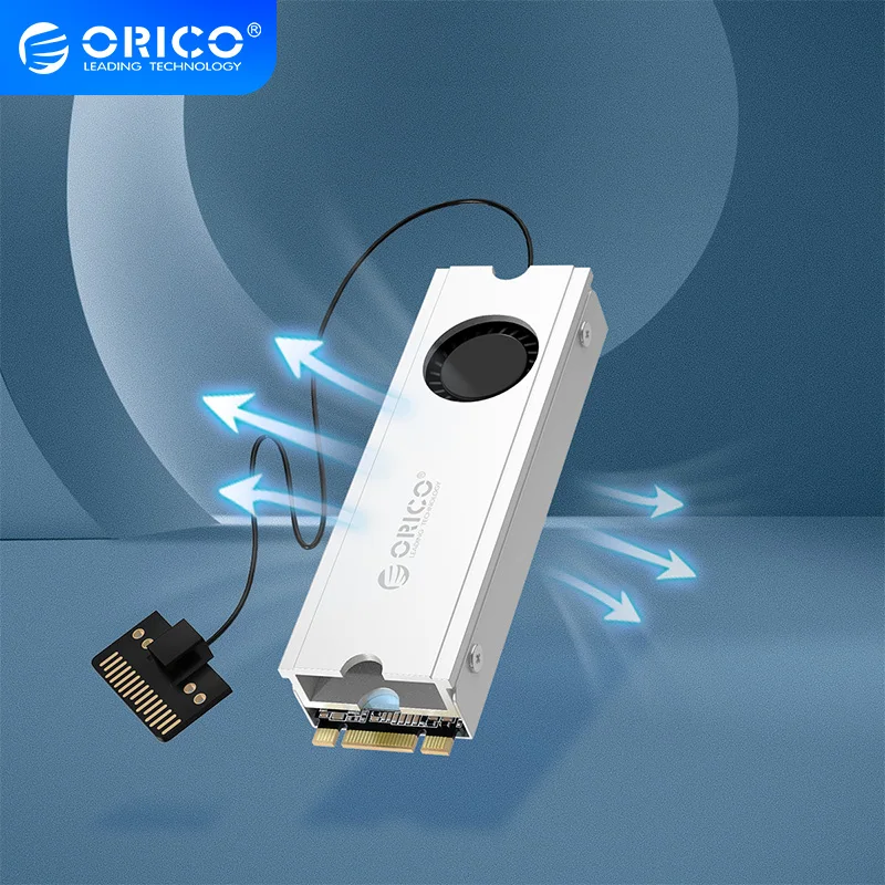 Теплоотвод ORICO с 50 см SATA 15Pin 5V кабель питания для NVME NGFF M.2 2280 PCI E SSD Охлаждающий