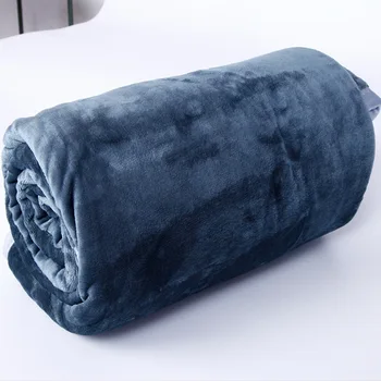 

Solid color Flannel Fleece Throw Blanket Living Room Bedroom Air Conditioning Bed Blankets for Sofa Bedding Plush Cover for Bed
