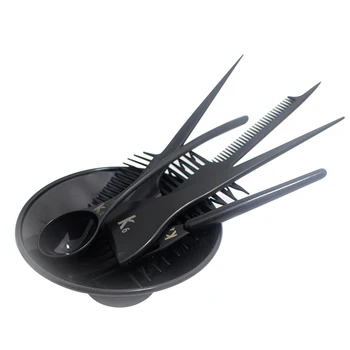 

6pcs Barber Home Portable Accessories Hair Coloring Bowl Set Hairdressing Styling Professional Brush Comb DIY Dye Salon