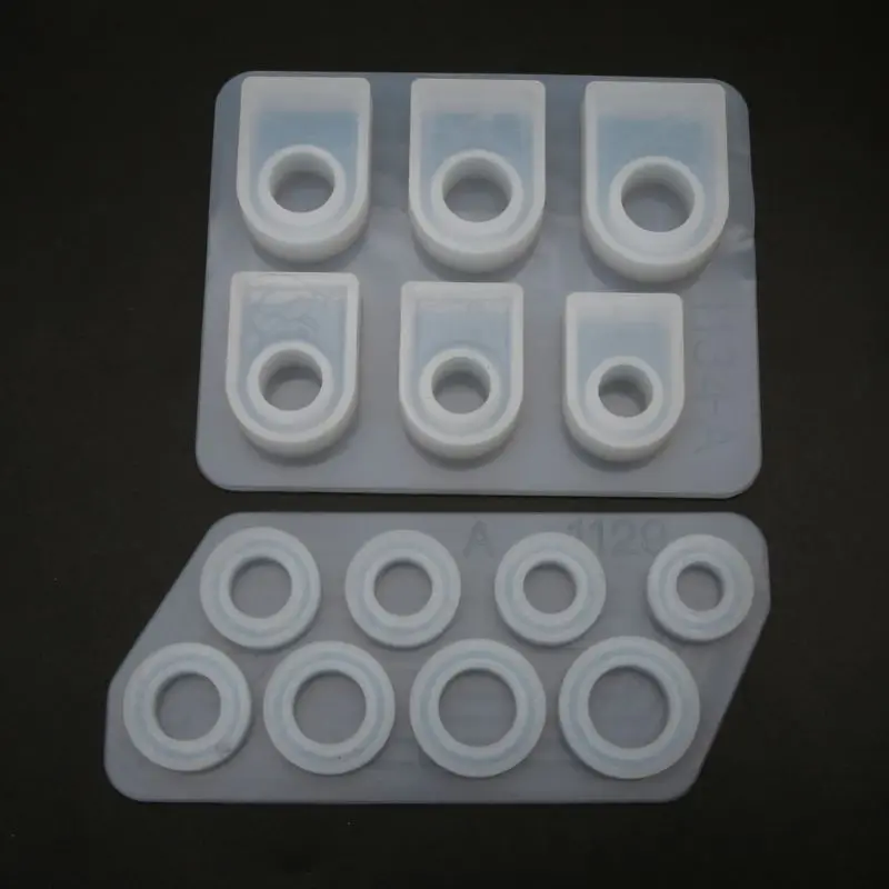 

2Pcs Handmade All Sizes US Size 5-12 Silicone Ring Resin Molds Kit Jewelry Tools