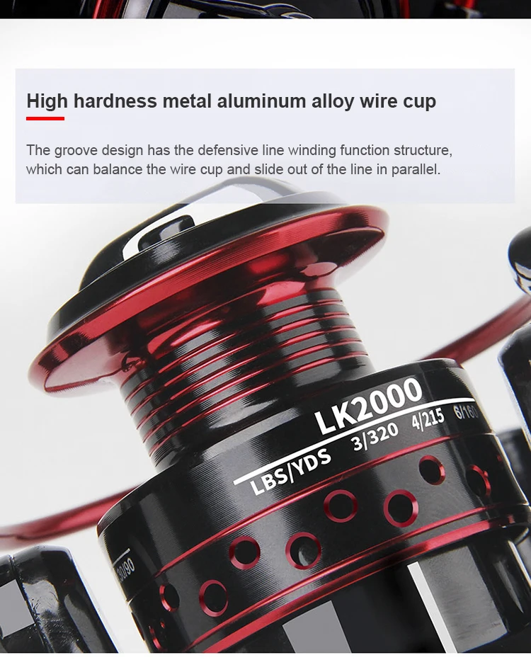 aluminum spinning fishing reel