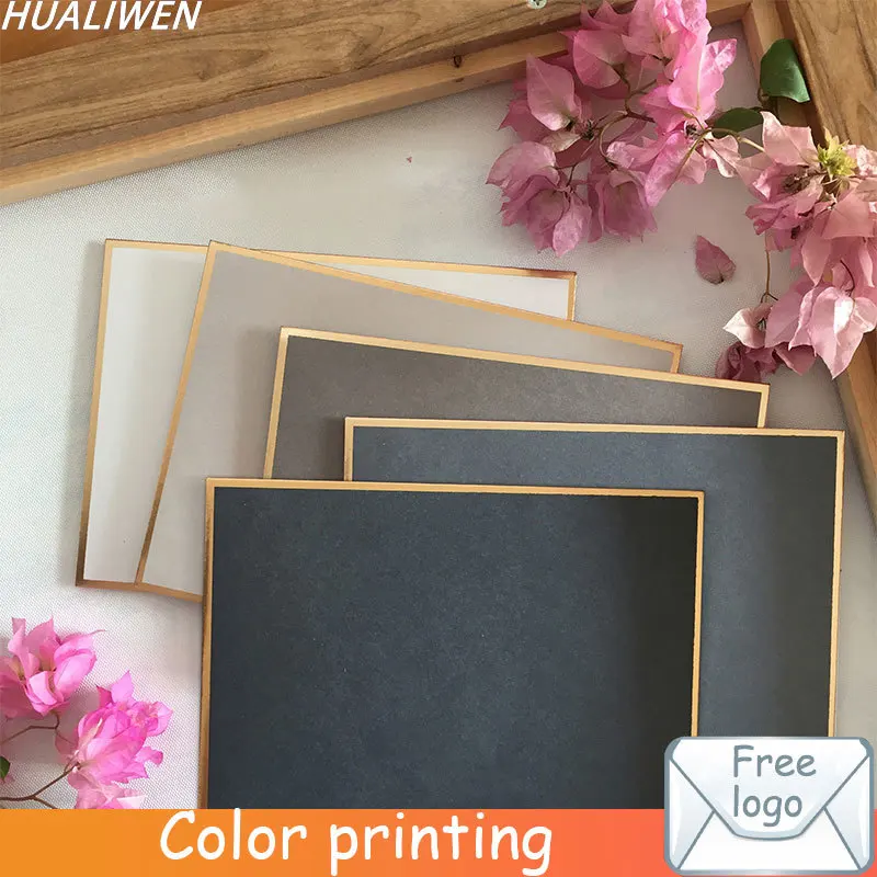 10Pcs/lot Custom Vintage Retro 5 Color Blank Pearl Paper Envelope Wedding Party Invitation Envelope Greeting Card Gift 14x19CM