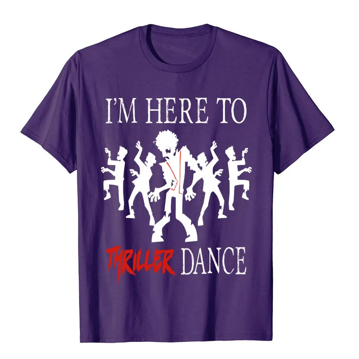 THE ORIGINAL I'm Here To Thriller Dance Funny Dance Long Sleeve T-Shirt__B5256purple