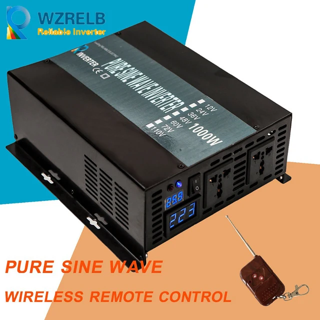 $US $258.02 Sure Sine Wave Solar Inverter 12V to 220V 1000W Off Grid Power Inverter Generator Converter 12/24V/48V DC to 120V/240V AC 15%