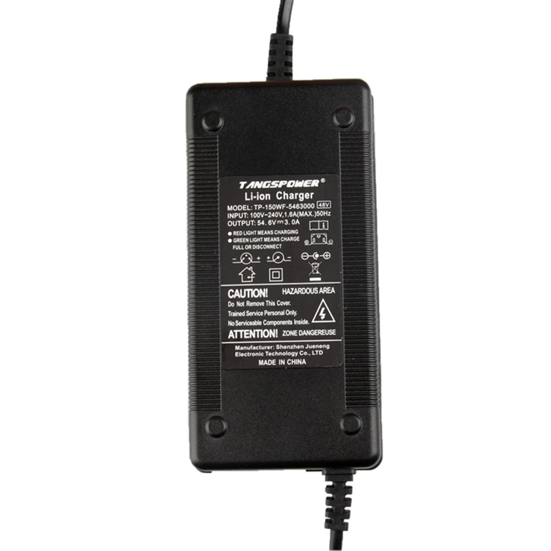 Bateria de Lítio Carregador de Bateria de Lítio para 48 Bicicleta Elétrica Pacote 3 Pinos Conector Fêmea Xlrf Xlr Soquetes 54.6v3a v - Image 2