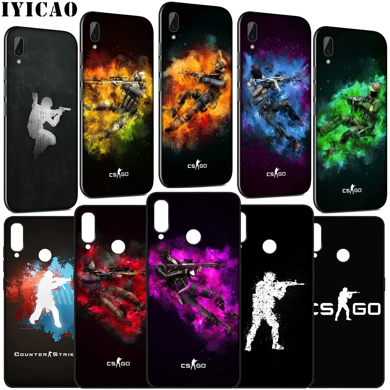 Мягкий силиконовый чехол IYICAO Counter Strike CS Go для Huawei Y9 Y7 Y6 Prime 2019 Honor 20 10 9 9X 8C 8X 8 Lite 7C 7X 7A