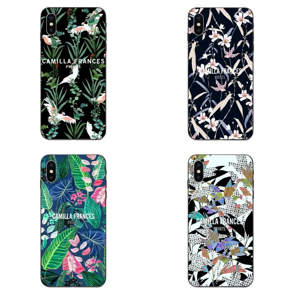 Для Apple iPhone 4 4S 5 5S SE 6 6S 7 8 Plus X XS Max XR TPU Чехлы Капа чехол летние тропические листья
