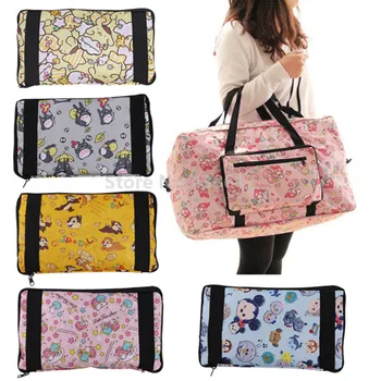 

Cute Cartoon Little Twin Stars My Melody Tsum Foldable Folding Trolley Travel Bag Women Girls Tote Duffle Bags Hand Luggage