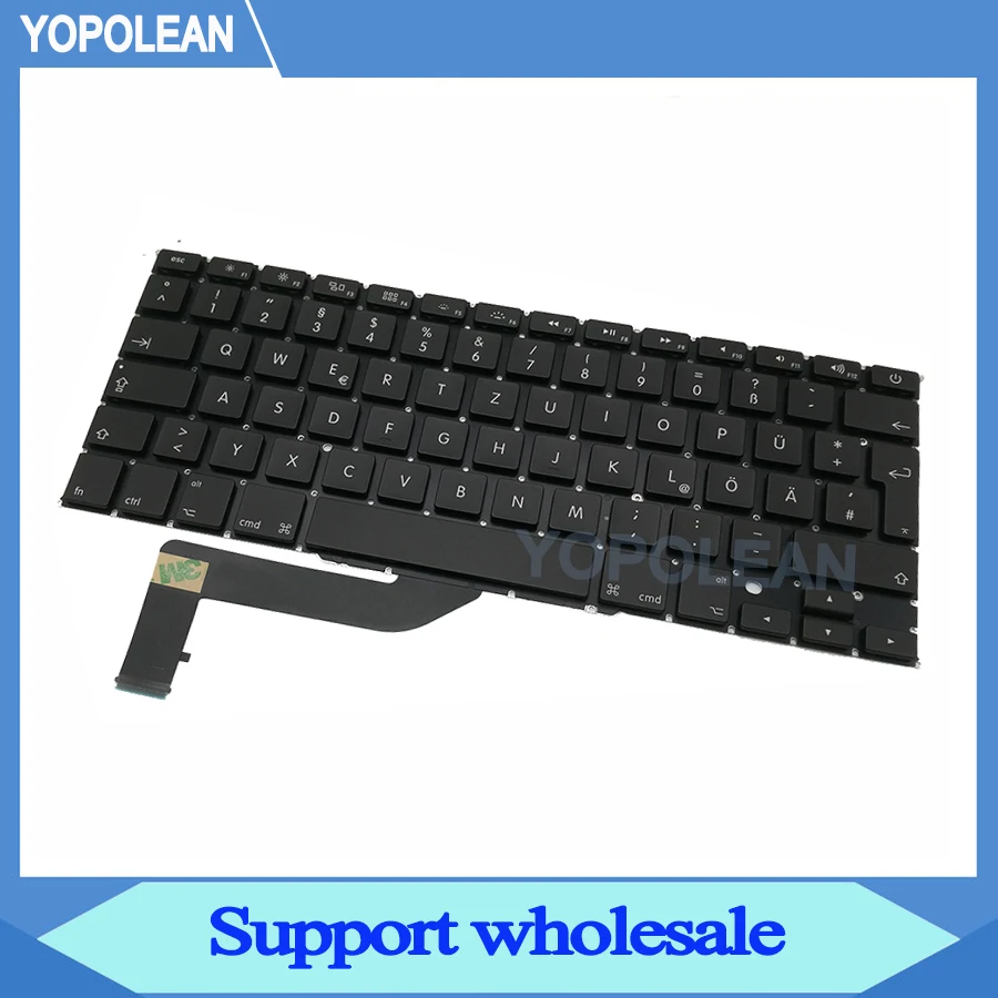 3 шт./лот новая немецкая клавиатура для Macbook Pro Retina 15 дюймов A1398 2012 2013 2014 2015 лет AC06 AC07