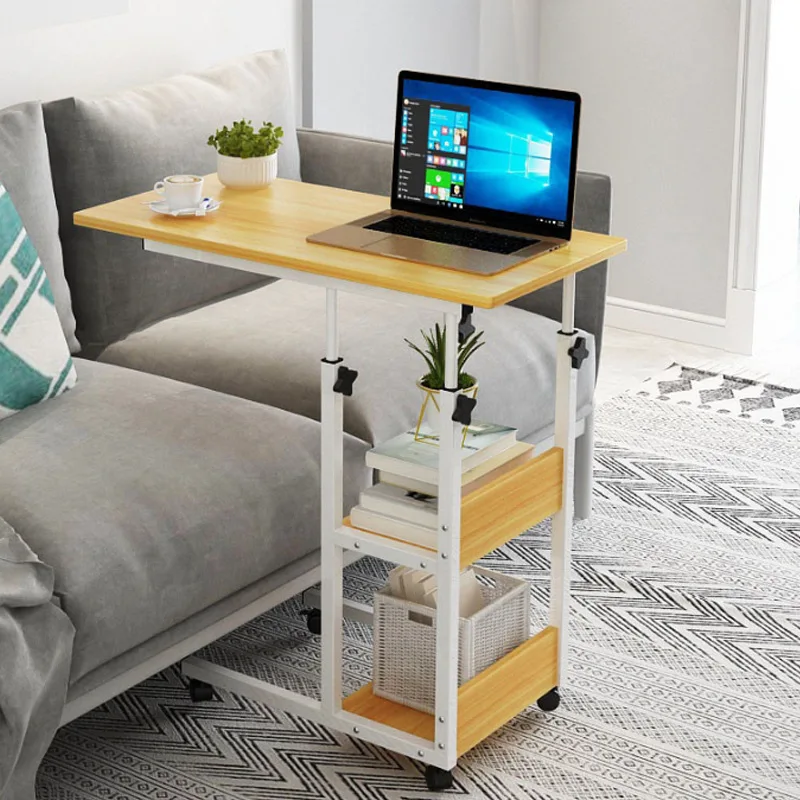 

Household removable bedside table sofa lift table folding writing table lazy desk