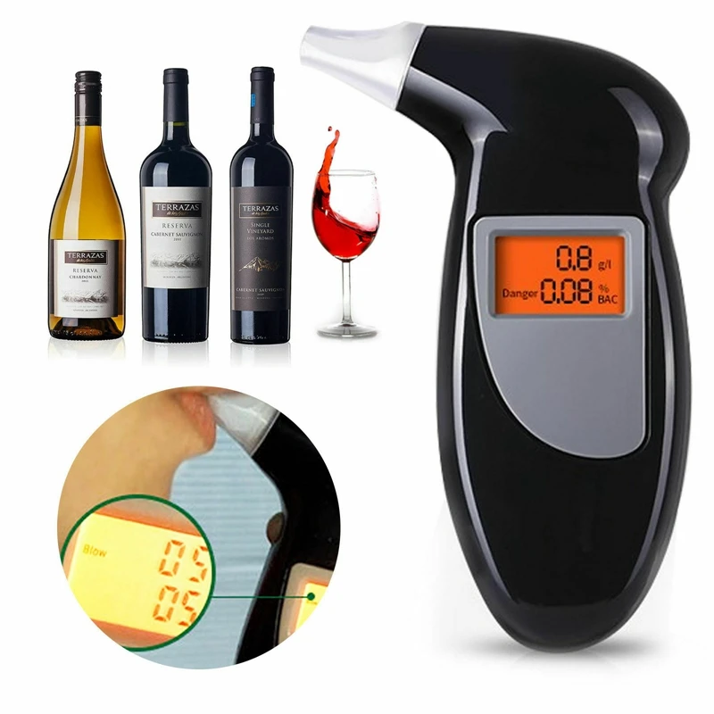 Digital Breath Alcohol Tester Breathalyzer Analyzer 3