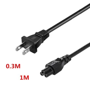 

NEMA 1-15P TO IEC320 C5 conversion plug,USA 2 Pin Male Nema 1-15P to IEC 320 C5 Right Angle AC Adpater