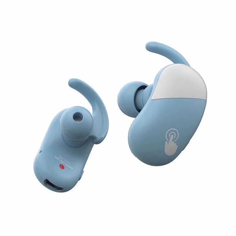 In ear Wireless Bluetooth 5 0 Headset Sports Running Cute Portable Earphone Super Endurance Small Earphone With EVA Storage Box