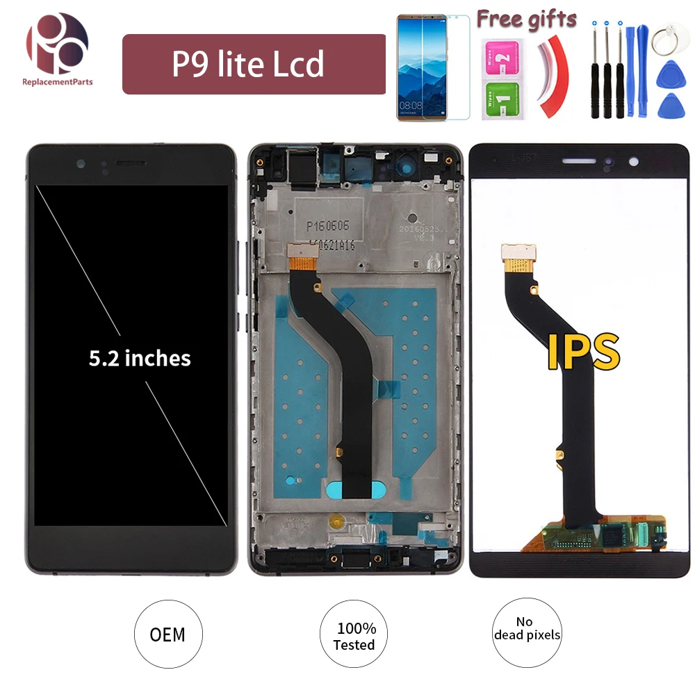 Оригинальный ЖК-дисплей для мобильного телефона HUAWEI P9 Lite VNS-L31 L21 L19 кодирующий