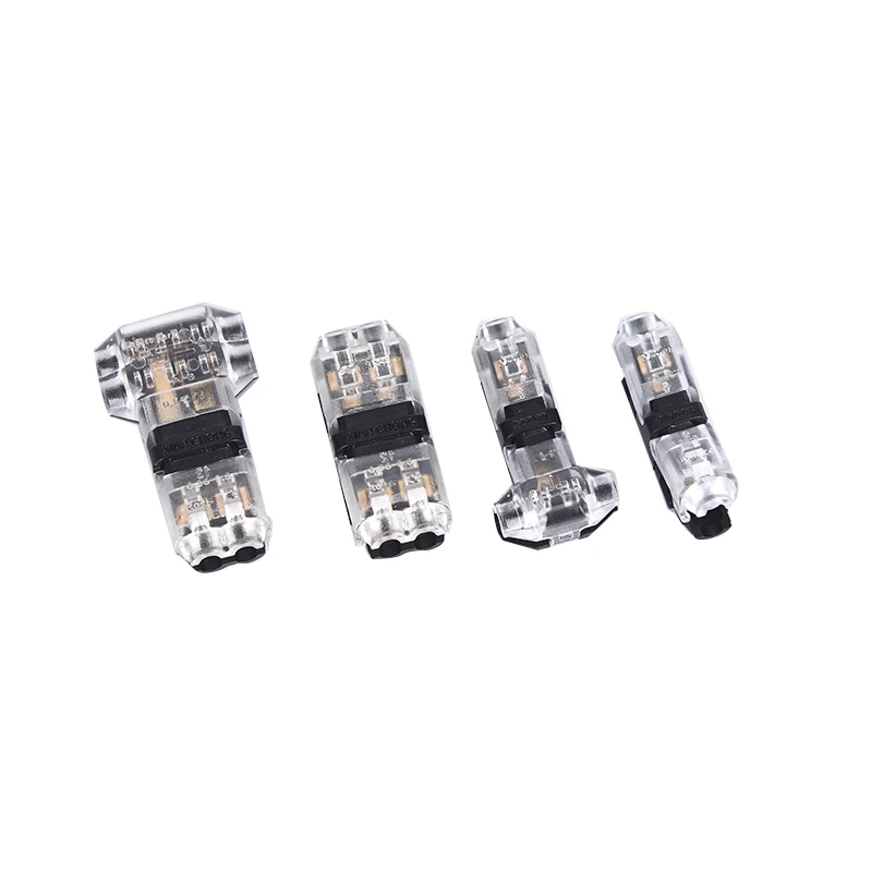 

1 PC 1/T Type 2pin Scotch Lock Quick Splice Wire Connectoren Voor Terminals Crimp Elektrische Auto Audio 24-18AWG Draad Set