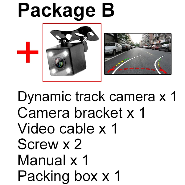 GreenYi Автомобильная камера Простая установка Кронштейн подходит для peugeot 408 камера заднего вида - Название цвета: Package B