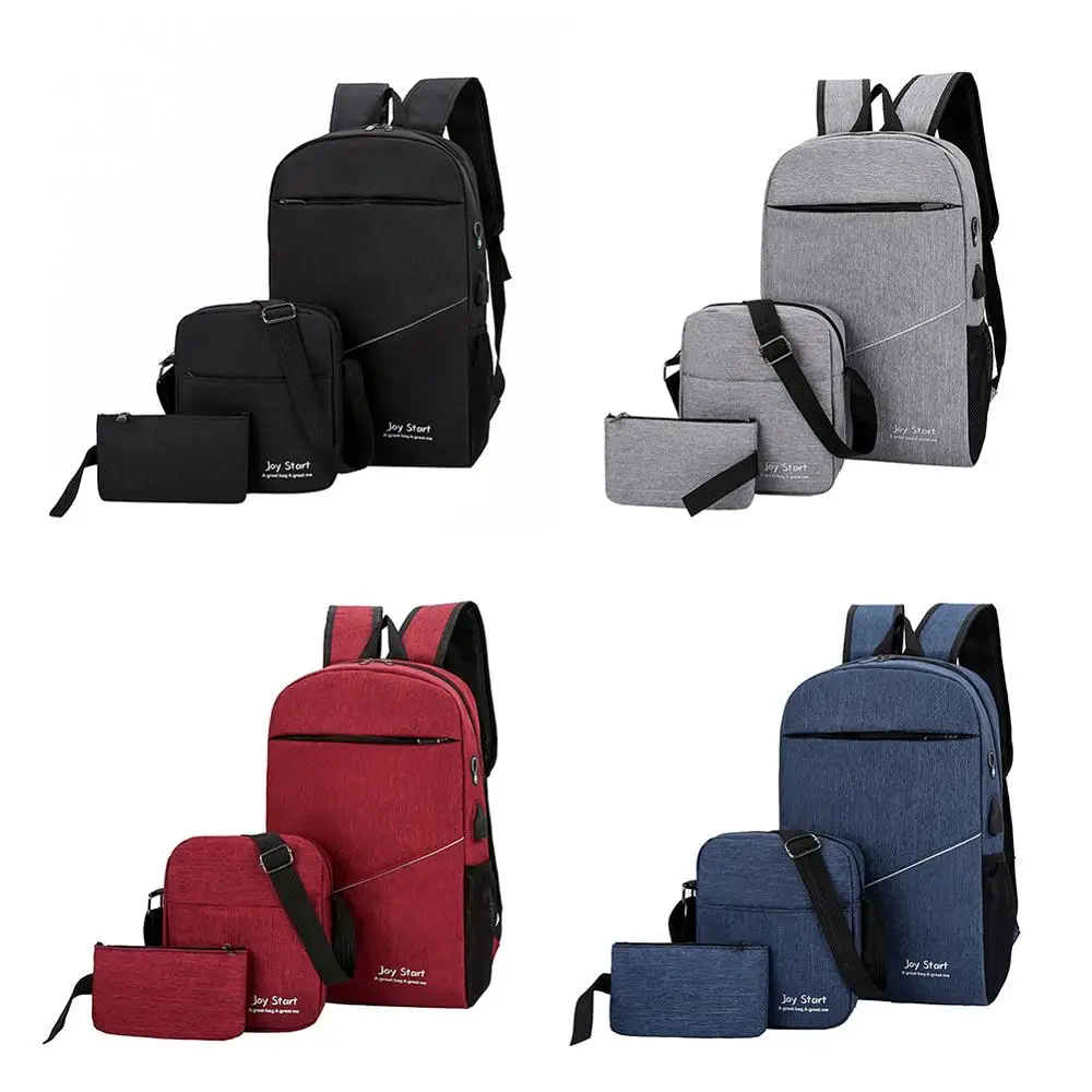 

3pcs/set Men Women Fashion Backpacks for Women Men Unisex Travel Bags Casual Nylon Shoulder School Backpacks mochila feminina
