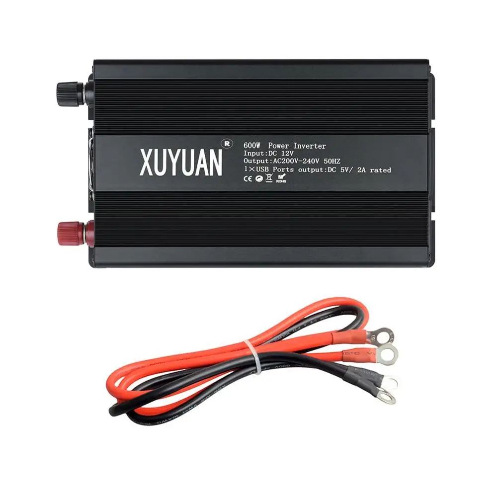 XUYUAN бытовой инвертор 12 V-220 V 600W трансформатор напряжения цифровой Чистая синусоида Инвертор с кондиционированием