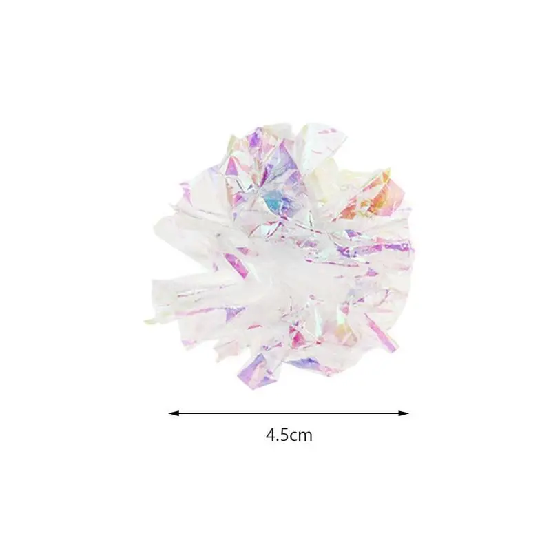 Crinkle Ball Cat Toy Interactive Sound Ball Scratch-resistant Cat Ball Pet Toy Slam Ball Colorful Paper Ball Katten Speelgoed
