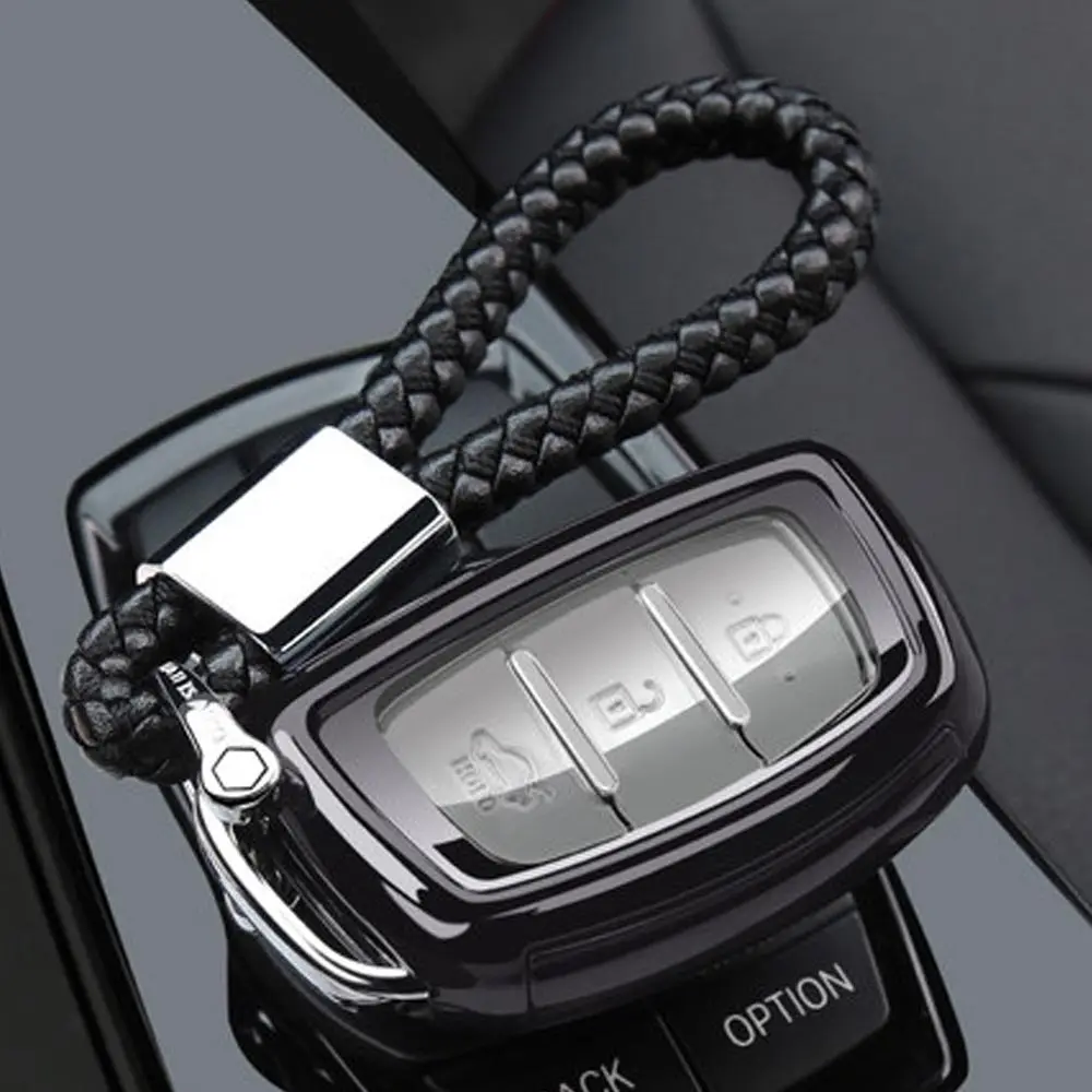 Option 6 Мягкий ТПУ 3 кнопки автомобиля для hyundai IX20 IX25 IX30 IX35 IX45 Tucson Elantra Avante Accen Verna Sonata чехол для ключей брелок - Название цвета: Option 6