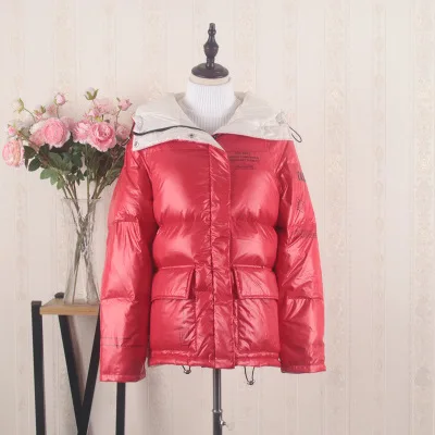 Nagodo, корейский стиль, белая куртка-пуховик на утином пуху, новинка, doudoune femme hiver, одежда больших размеров для женщин, теплое пальто с капюшоном - Цвет: red