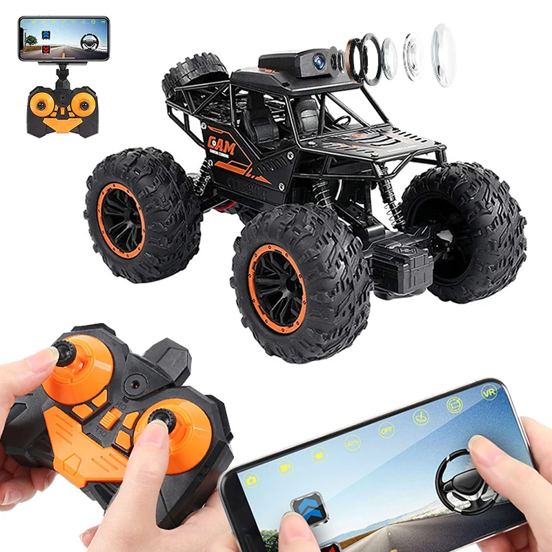 SUBECO Voiture RC avec caméra FPV 720P, Voiture télécommandée 2,4 GHz,  Voiture de Course télécommandée APP 2,4 G, échelle 1:1