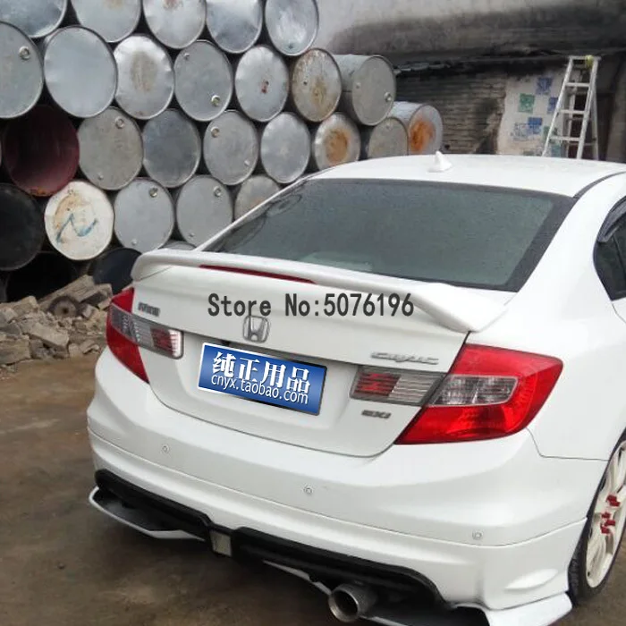Подходит для Honda Civic 9/9. 5 ABS клип-на удар-бесплатно SI стиль задний спойлер заднего крыла 12-16