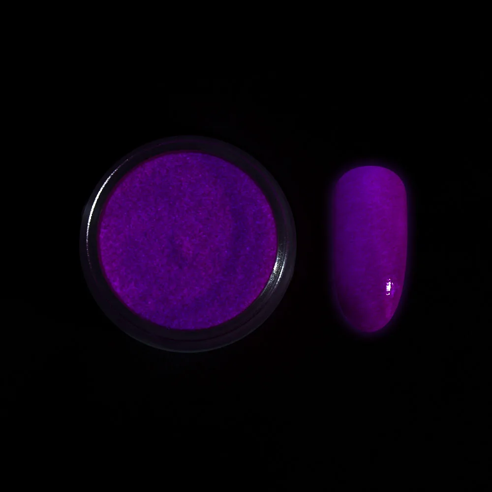 2 г Флуоресцентный порошок для ногтей Неон фосфор 12 цветов Блеск для ногтей пигмент 3D светящаяся пыль украшения для ногтей SF3084 - Цвет: 05