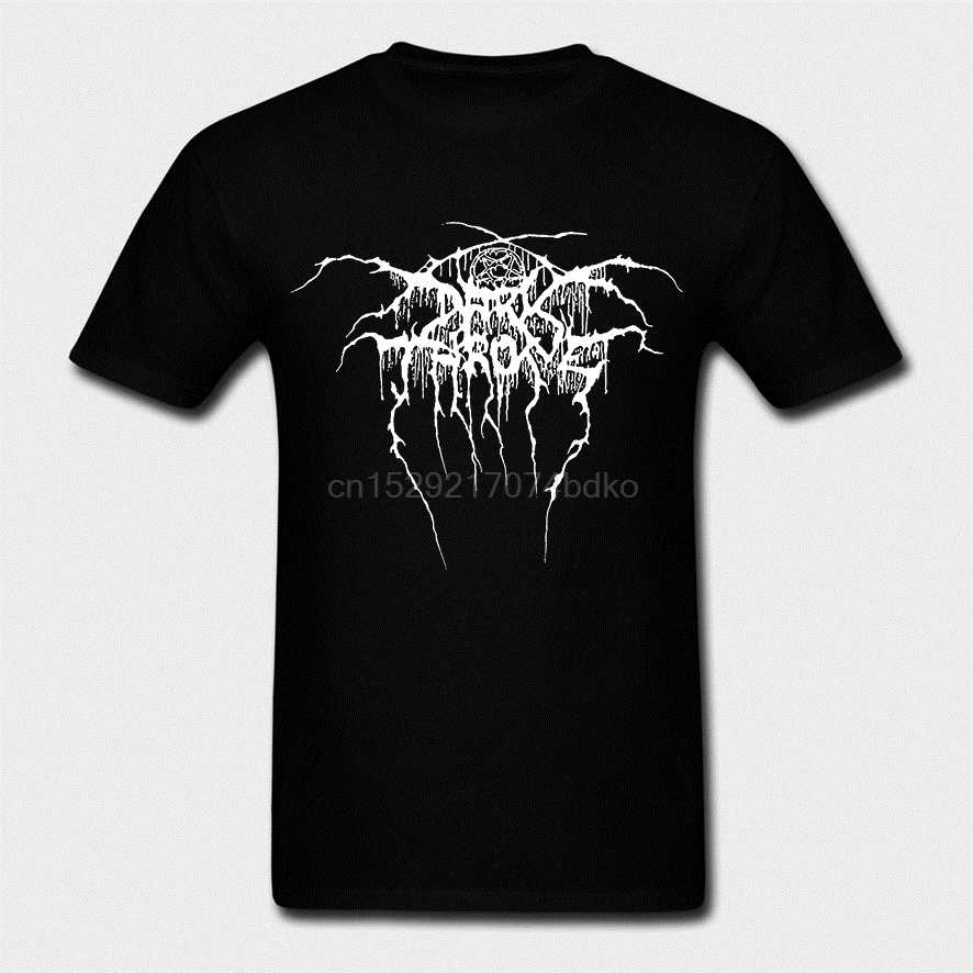 Мужские черные футболки с логотипом Darkthrone | Мужская одежда