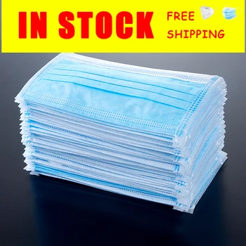 

High Quality Disposable Protective Mask Dustproof 3 Layer Meltblown Non Woven Filter Adult Face Protective Masks