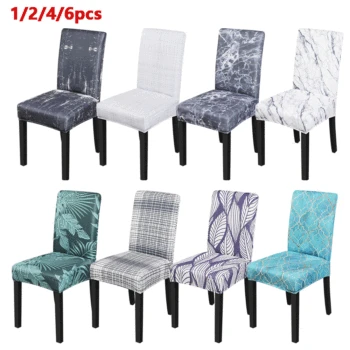 

1/2/4/6PCS Elastic Dining Chair Cover Stretch Slipcovers Protector Anti-Dust Home Furniture Decor to be clean