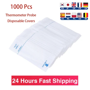 

Hot Sale 1000 Pcs Disposable Digital Thermometer Probe Covers Keep Safety Cleaning Distance Plastic Protective Case Paper Sleeve