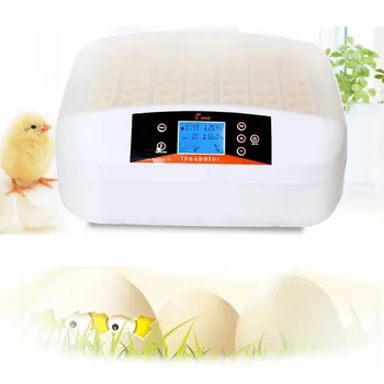 

56 Egg Incubator Chicken Hatcher Temperature Control Fully Automatic Turning Chicken Duck Eggs Incubator LED light Digital