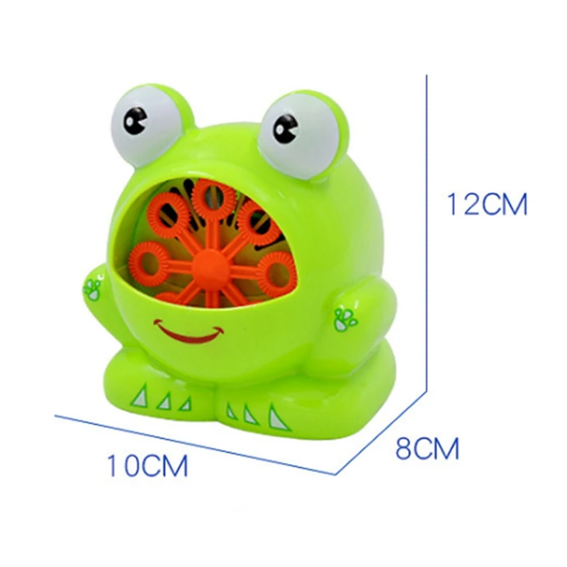 2019 New Cute Frog Automatic Bubble Machine Blower Maker Party Summer Outdoor Toy for Kids Gifts 3