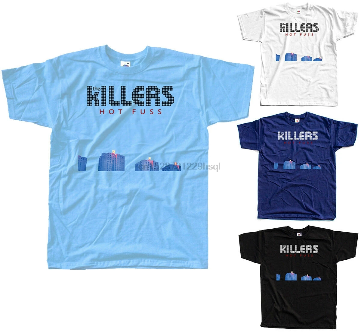 The Killers Hot Fuss Обложка альбома футболка Dtg белый черный темно-синий S 5Xl | Мужская