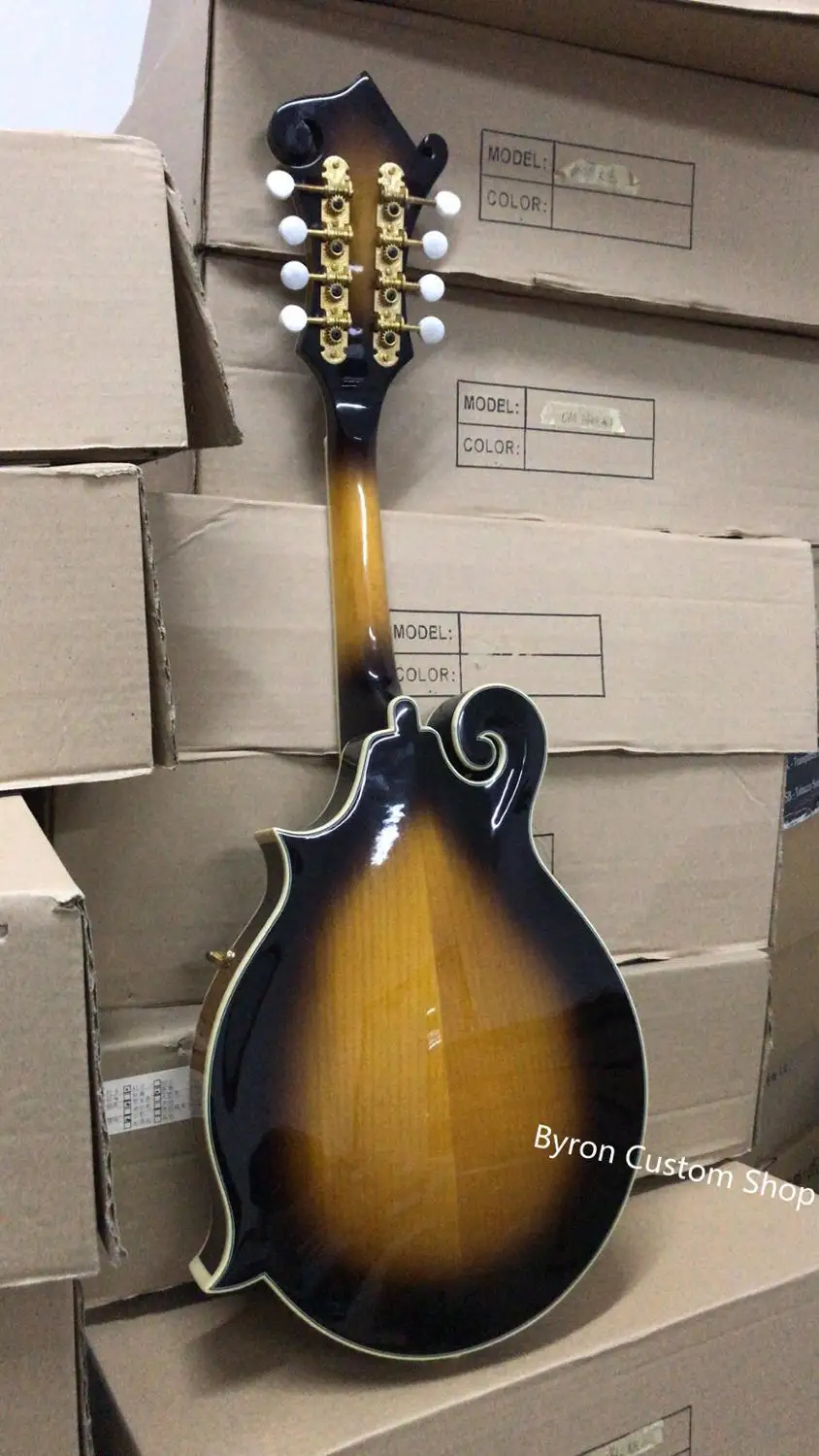 Распродажа F Стиль Топ мандолин все твердые sunburst ручной работы мандолин 8 струн гитары мандолин 8 струн guita