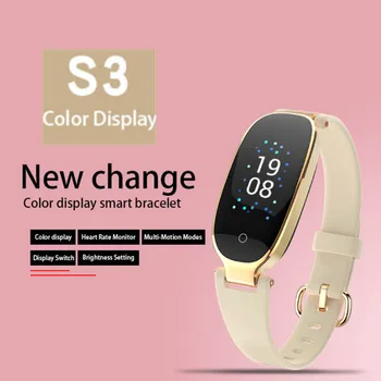 

Lady Smart Watch S3 Plus Color Waterproof Heart Rate Monitoring Fitness Tracker Ladies Smart Bracelet For Ios Android Smart Band