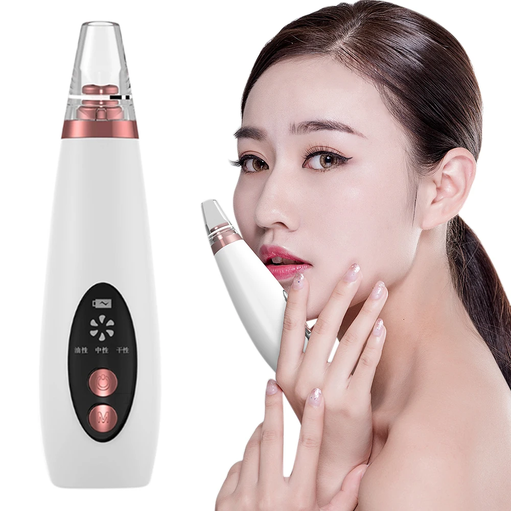 

Skin Care Vacuum Acne Pore Cleaner Blackhead Remover Face Pore Pimple Removal Vacuum Suction Facial Tool Clean Machine USB